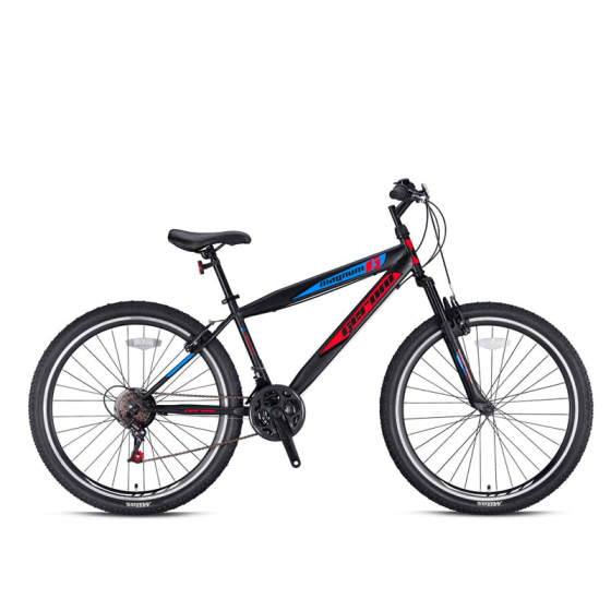 Mountainbike MAGNUM 27 Inch 21vit Zwart-Rood Mountainbike MAGNUM 27 Inch 21vit Zwart-Rood
